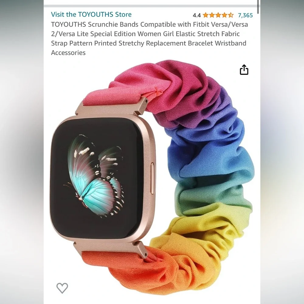 TOYOUTHS Scrunchie band for Fitbit Versa